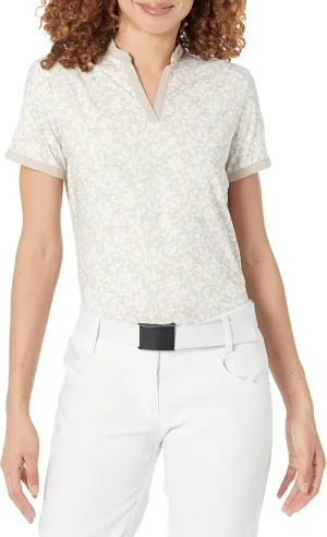 adidas Women's Ultimate365 Print Sleeveless Golf Polo Shirt