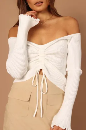 Autumn Winter Women Knitted Sunken Stripe Long Sleeve Lace up Sexy Shoulder Baring Sweater Autumn Winter Women Knitted Sunken Stripe Long Sleeve Lace up Sexy Shoulder Baring Sweater