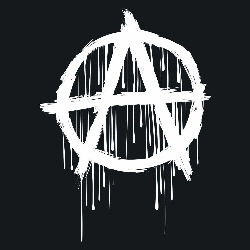 Dripping Anarchy Symbol Unisex T-Shirt by Sexy Hackers