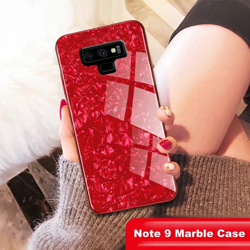 Galaxy Note 9 Dream Shell Series Textured Marble Case
