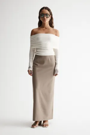 Hazel Top Ivory