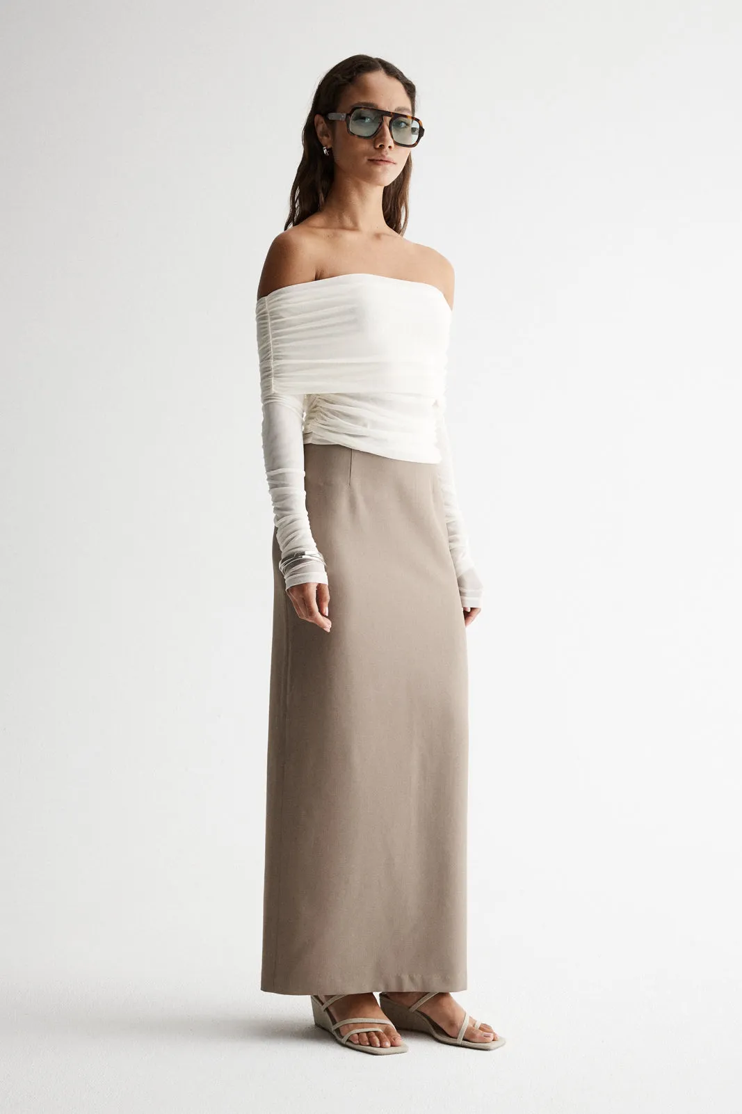 Hazel Top Ivory