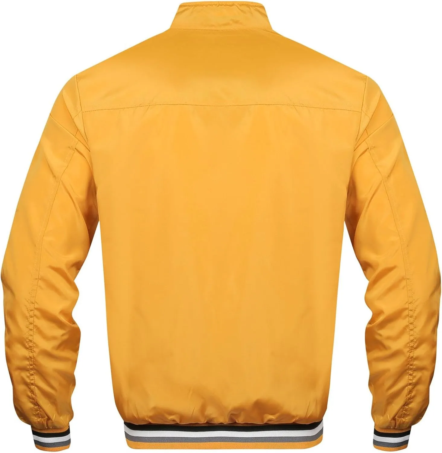 JEKE-DG Men's Relaxed Fit Lightweight Workout Jacket Casual Full Zip Outdoor Jackets Fashion Long Sleeve Solid Jacket Coat