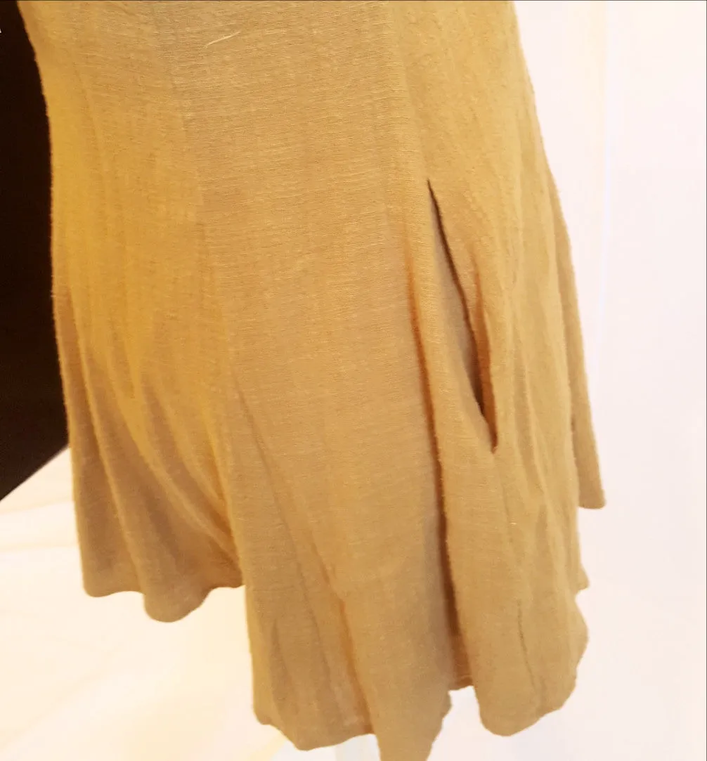Lush V-Neck Carmel Short Romper-New
