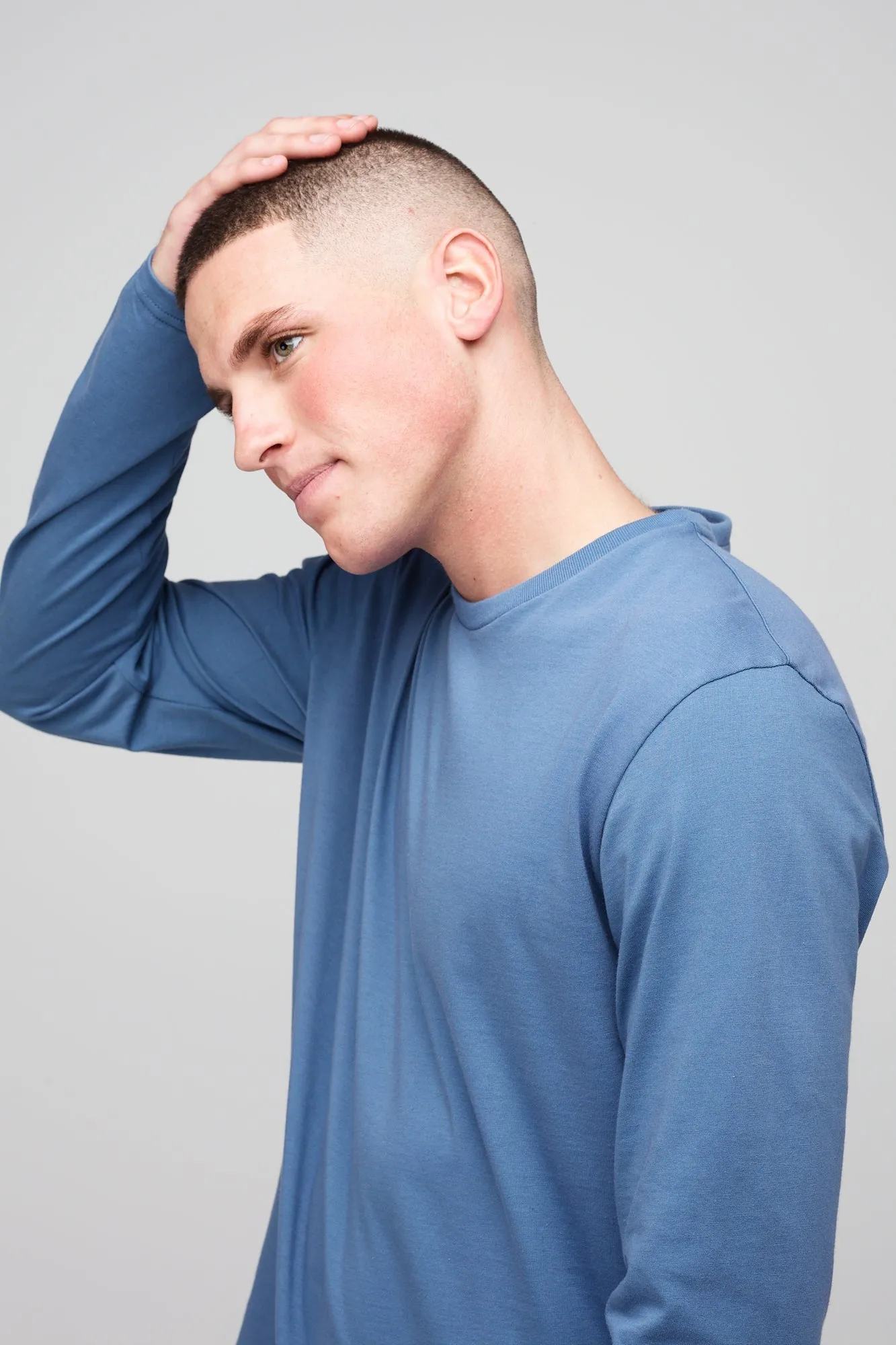 Men's Long Sleeve T Shirt - RAF Blue