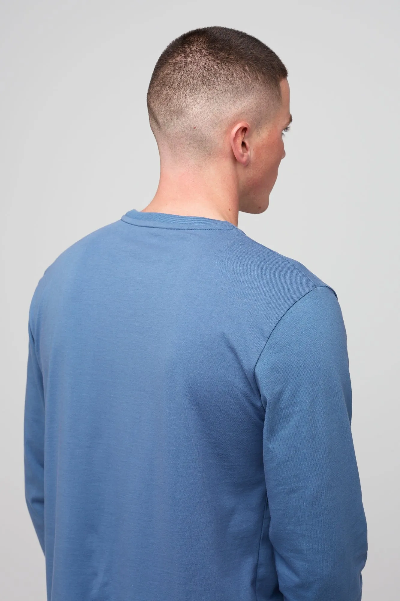 Men's Long Sleeve T Shirt - RAF Blue