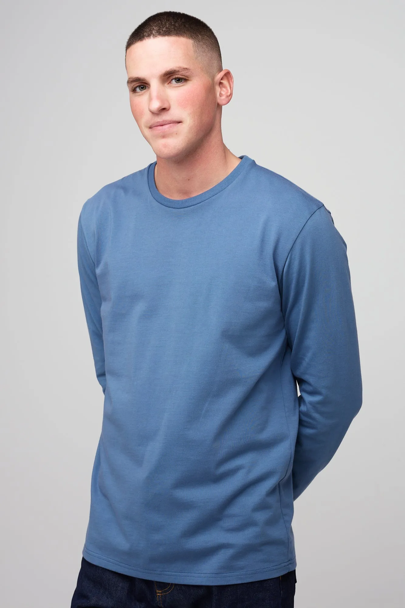 Men's Long Sleeve T Shirt - RAF Blue