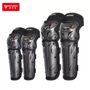 MOTOWOLF MDL1010 Reflective Protection Motorcycle Bike Knee And Elbow Pads Long