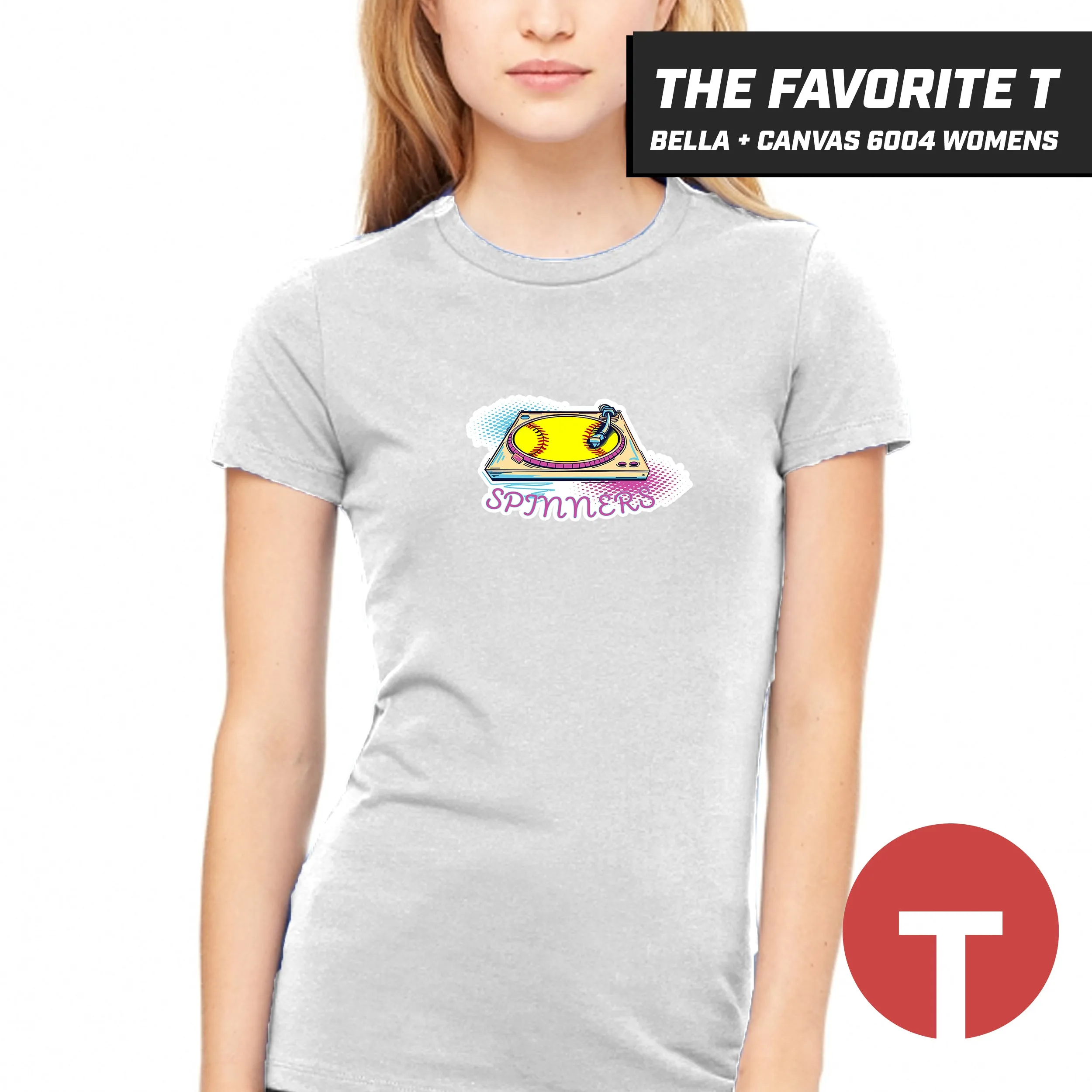 Spinners Softball - Bella Canvas 6004 Womens "Favorite T"