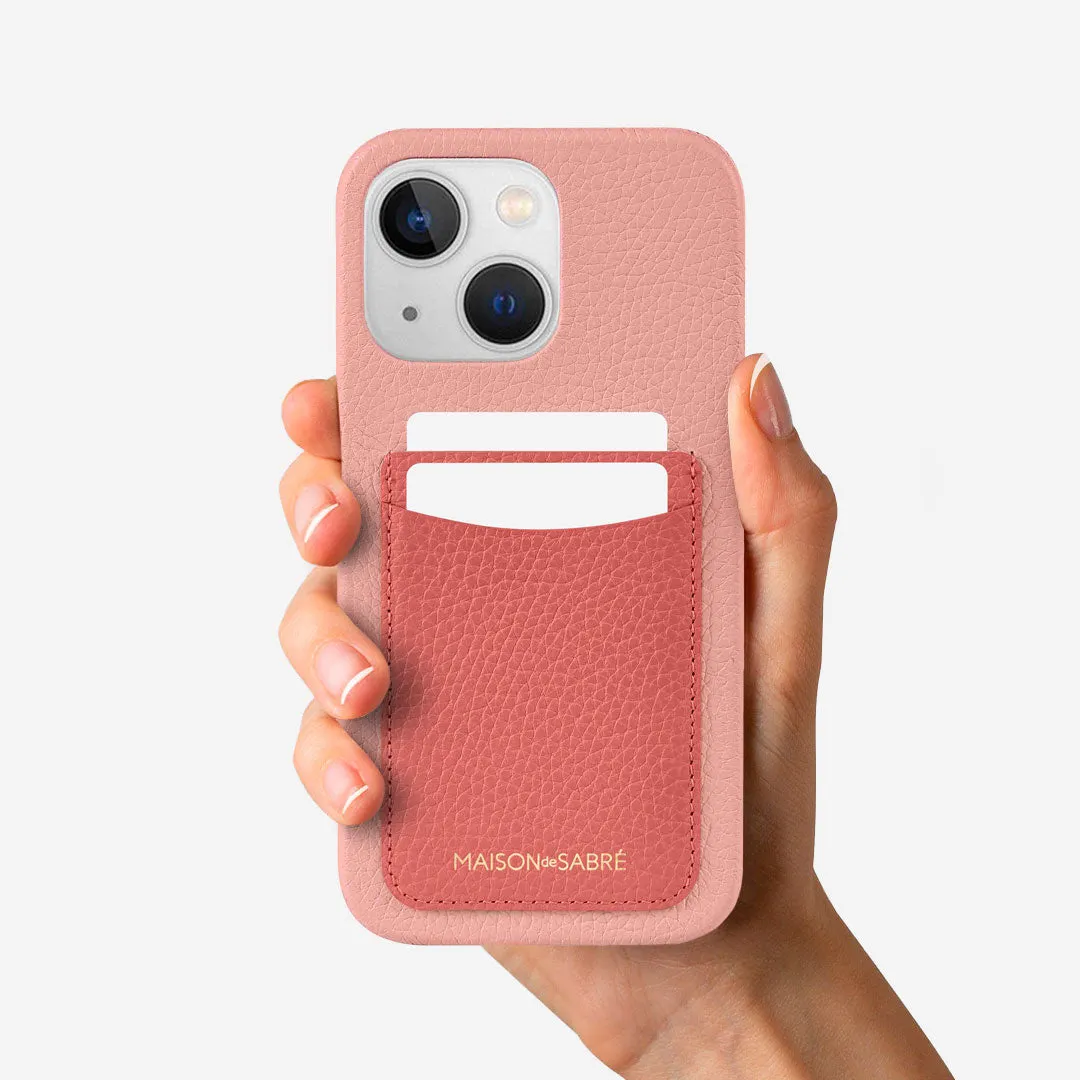 The Card Phone Case iPhone 13 - Coral Lily