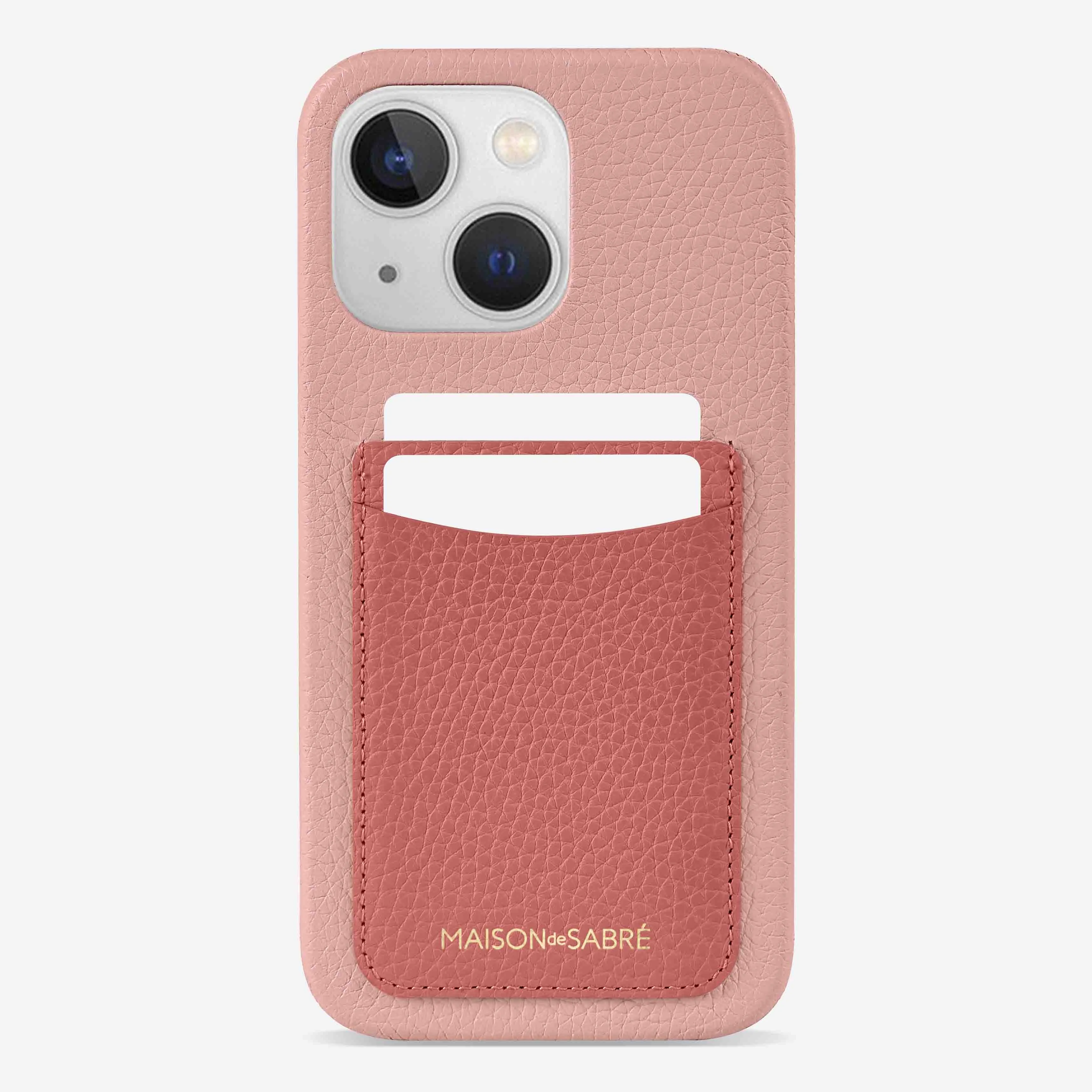 The Card Phone Case iPhone 13 - Coral Lily