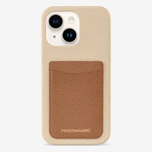 The Card Phone Case iPhone 14 Plus - Sandstone Nude