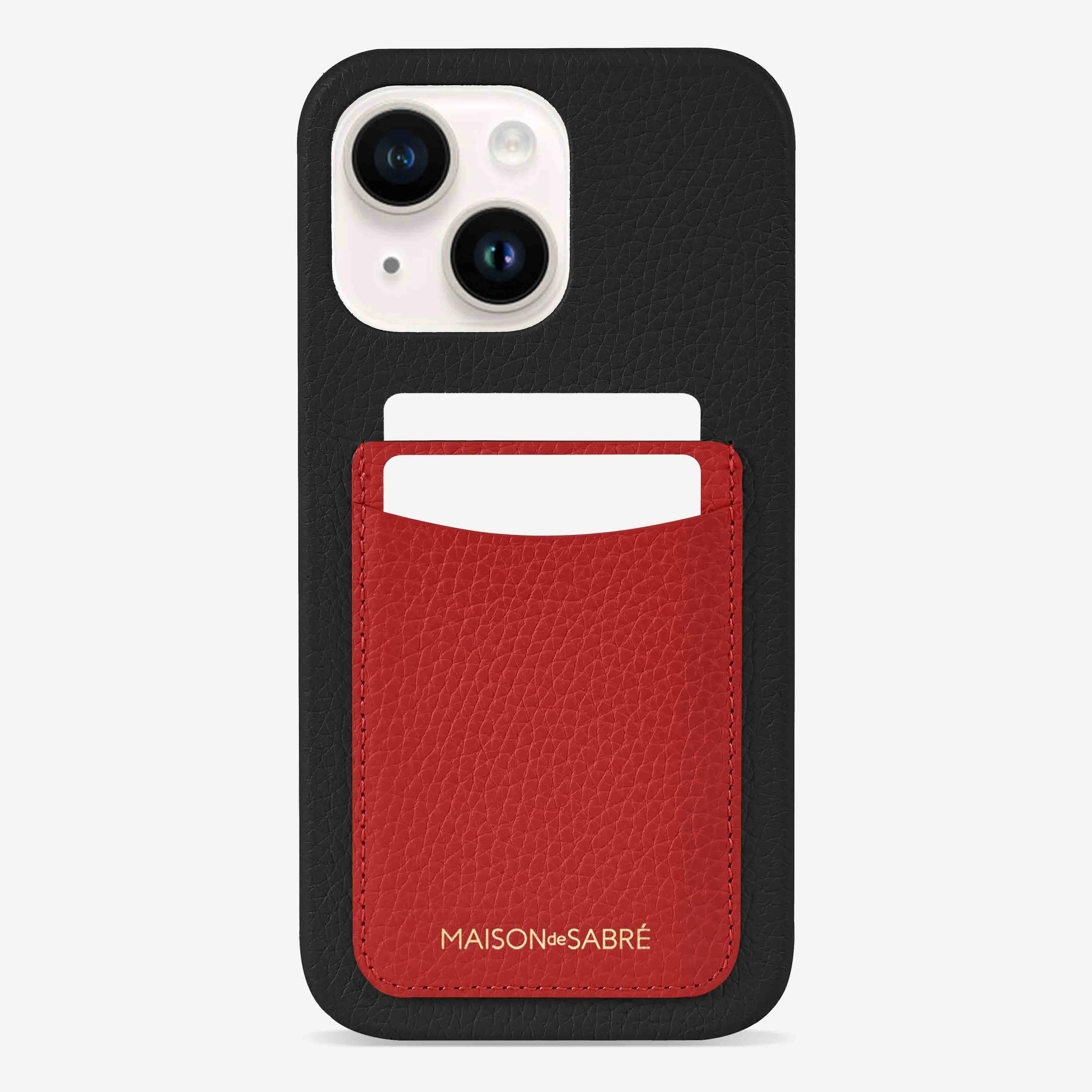 The Card Phone Case iPhone 14 - Pomegranate Caviar