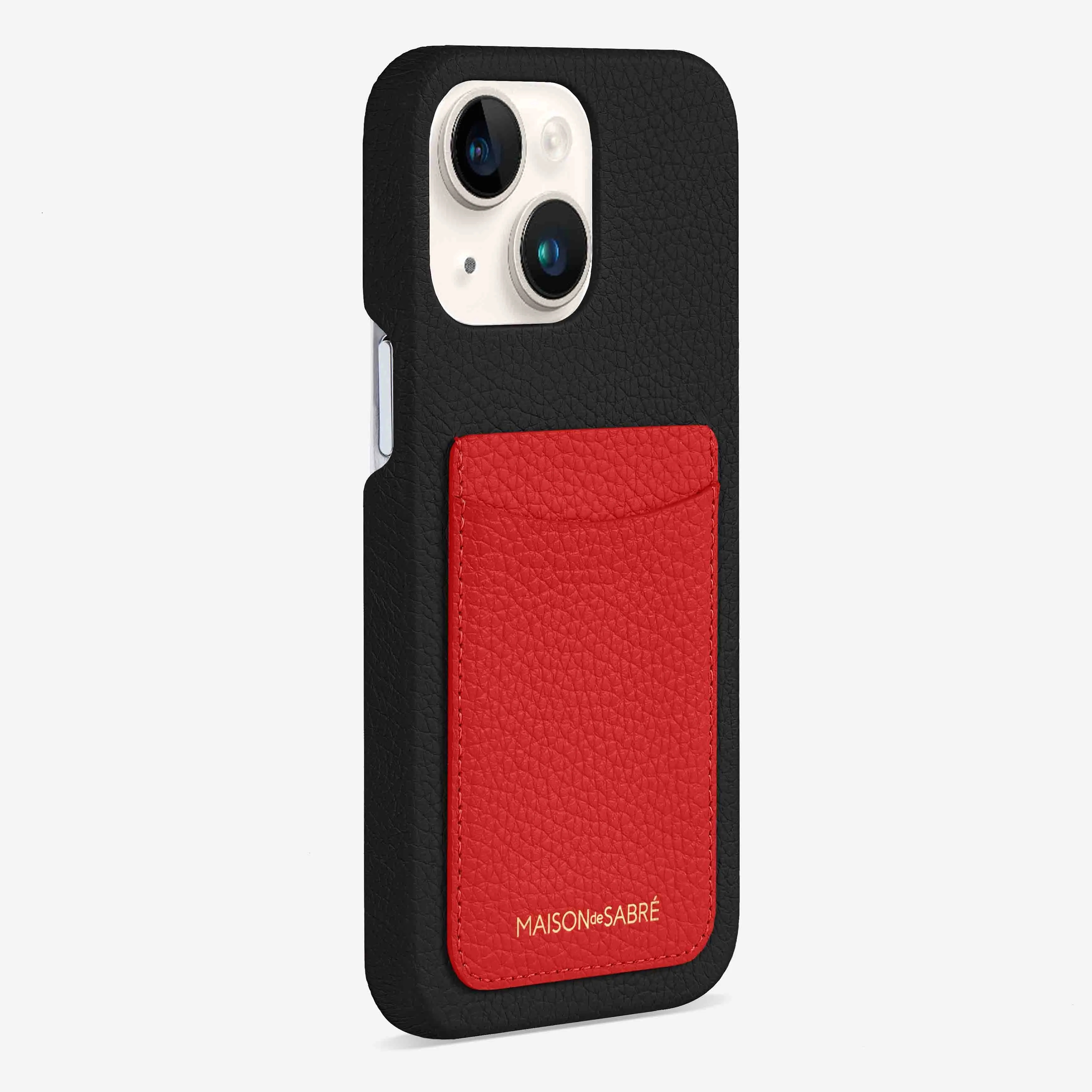 The Card Phone Case iPhone 14 - Pomegranate Caviar