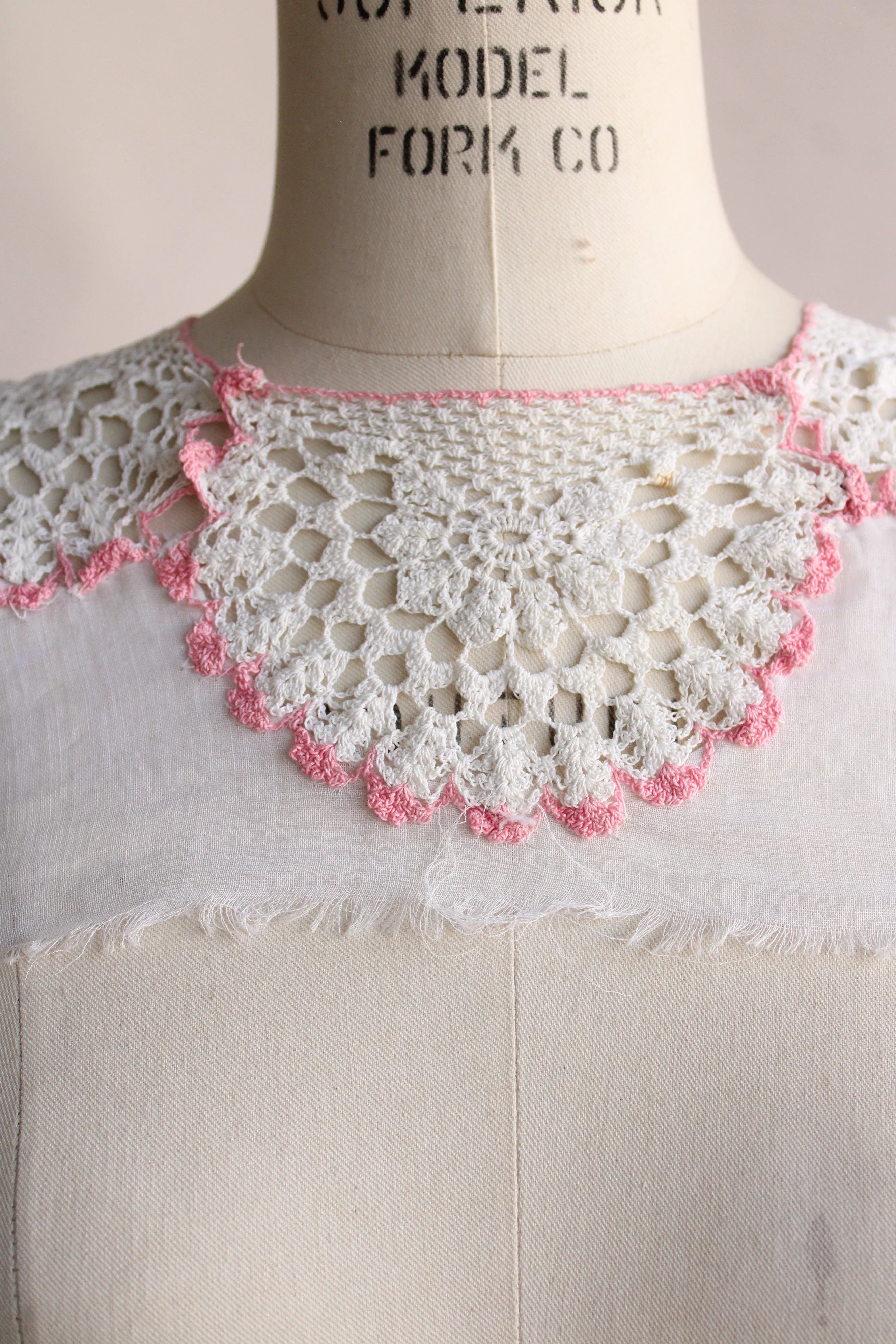 Vintage Edwardian Childs Camisole Collar