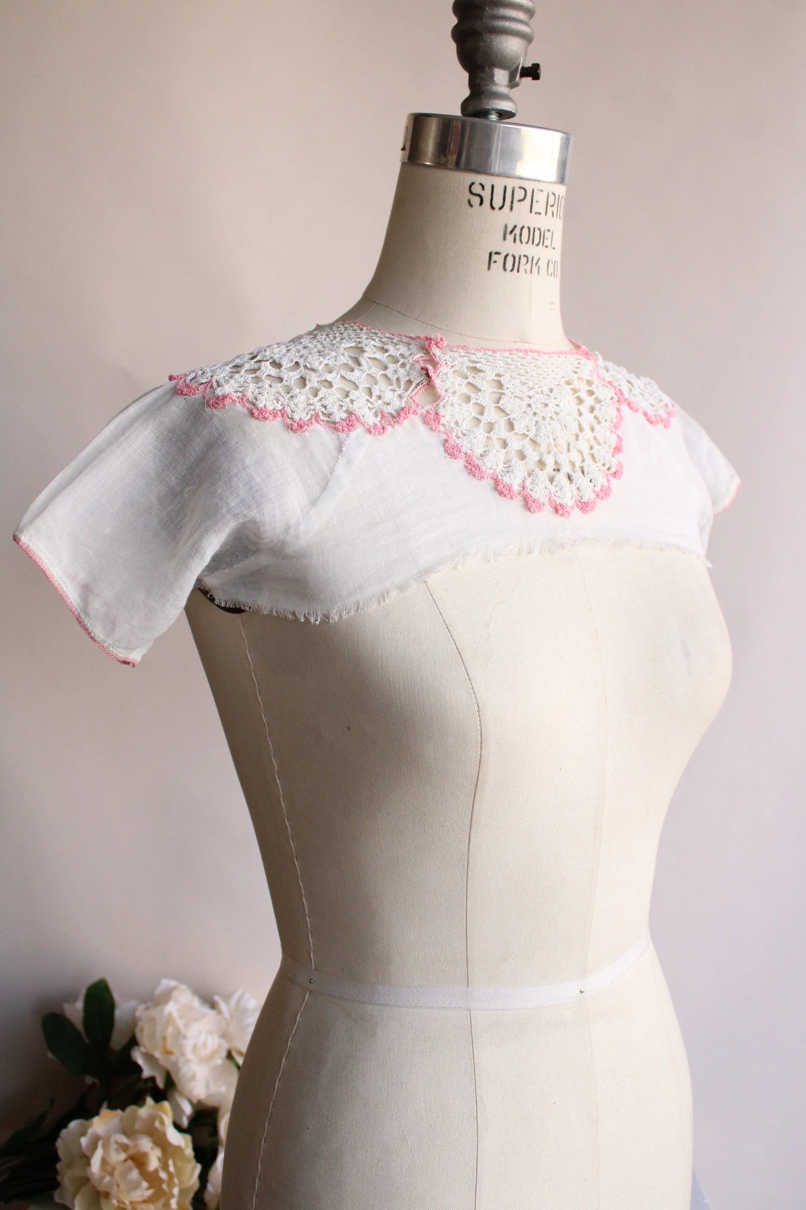 Vintage Edwardian Childs Camisole Collar
