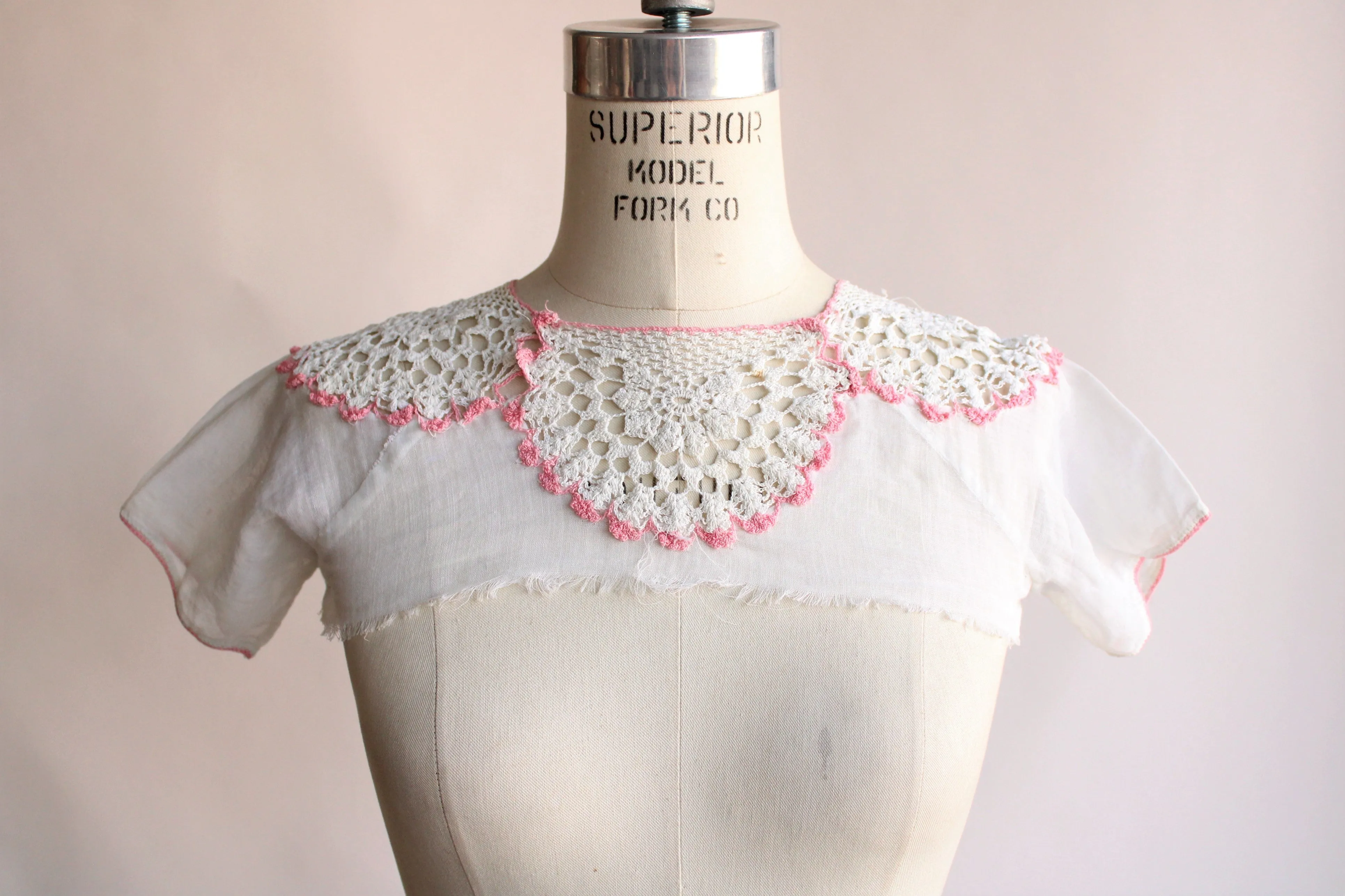 Vintage Edwardian Childs Camisole Collar