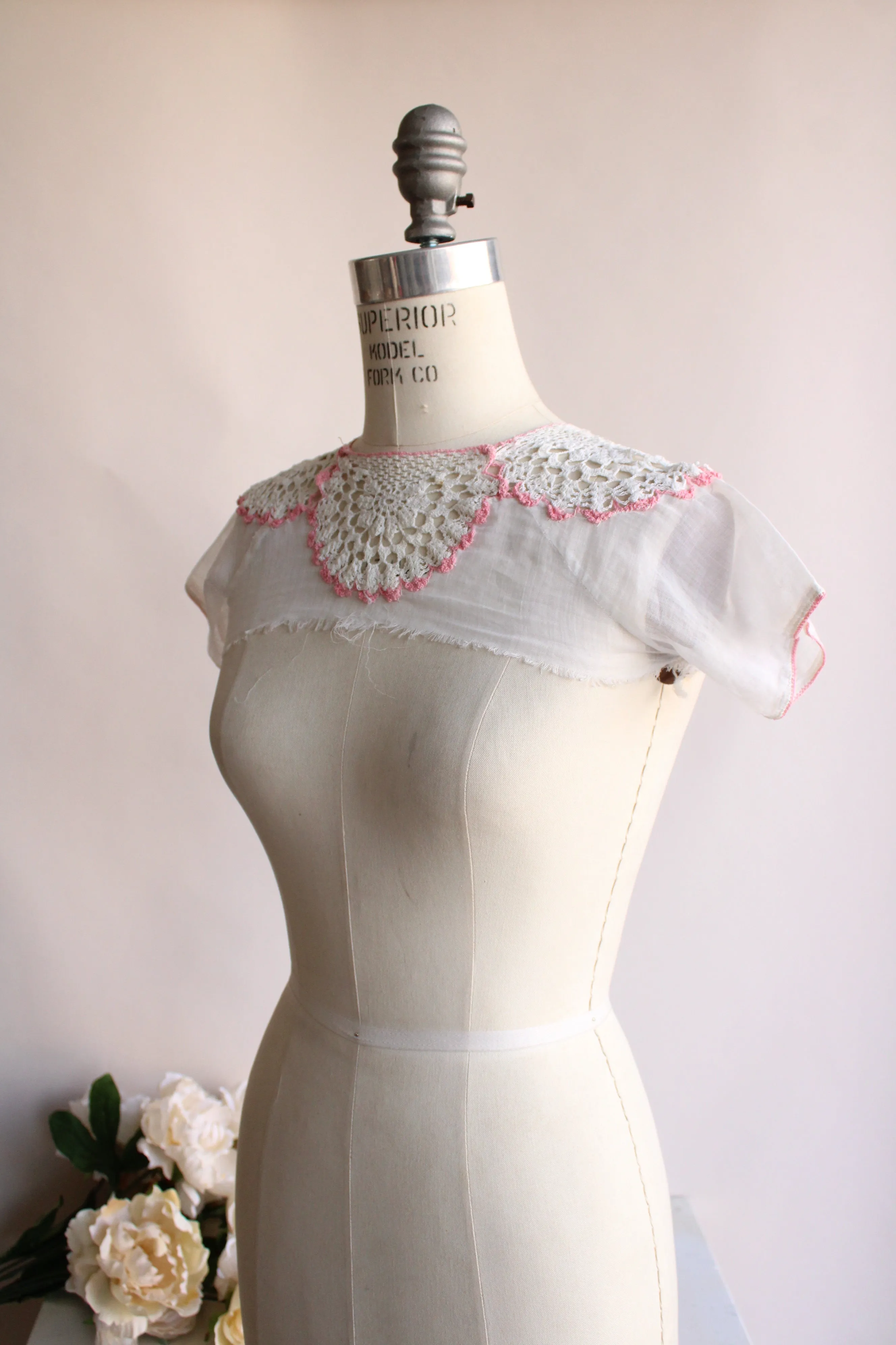 Vintage Edwardian Childs Camisole Collar