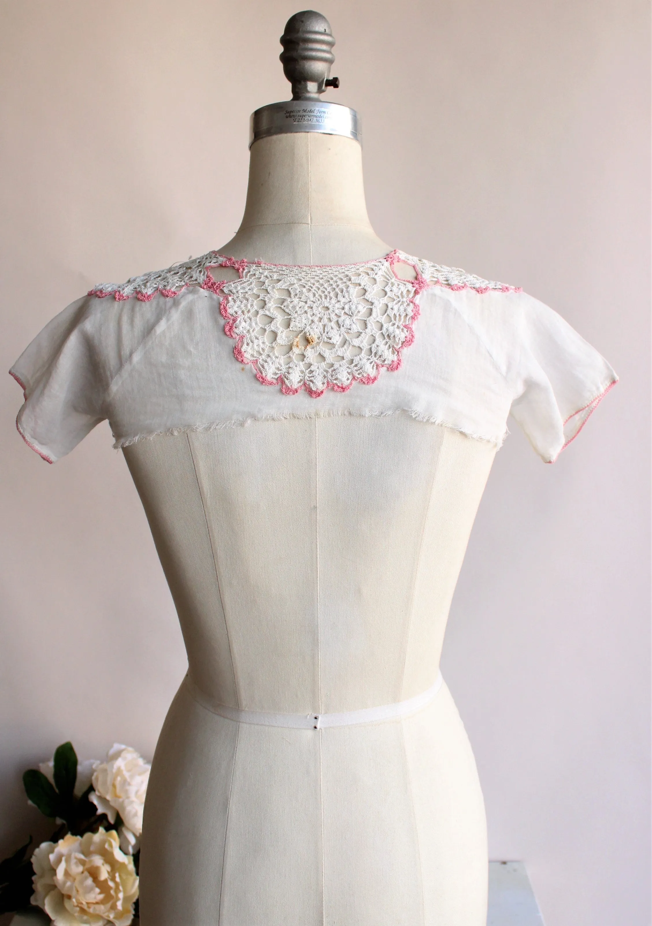 Vintage Edwardian Childs Camisole Collar
